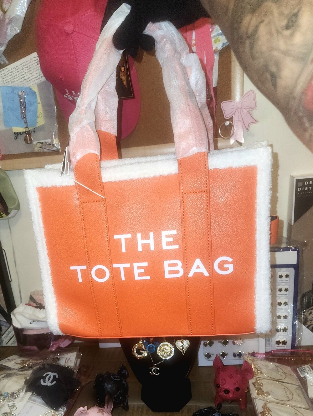 FASHION TOTE BAG - ORANGE